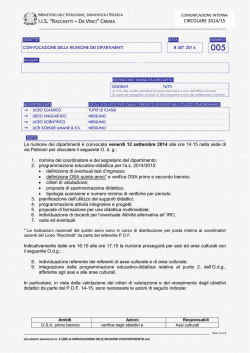 iis &ldquo;racchetti &ndash;da vinci&rdquo;crema - Liceo Scientifico Statale LEONARDO