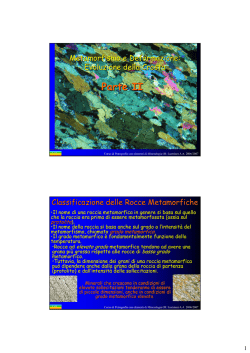 Rocce Metamorfiche - Istituto Pontano