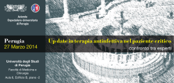 update in terapia antinfettiva nel paziente critico