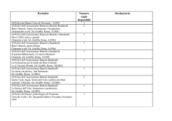 ELENCO DEI VOLUMI DISPONIBILI PER CAMBIO