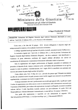 Ministero della Giustizia - Ordine dei Dottori Commercialisti e degli