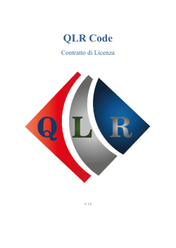 QLR Code - Contratto di licenza