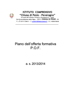 POF 2013_14_def - Istituto Comprensivo di Chiusa di Pesio