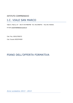 POF a.s. 2013-2014 - IC Viale San Marco