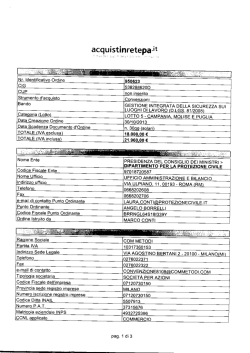 Lotto 5 ODA 950623 - Dipartimento della Protezione Civile