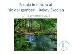 Scuola in natura a Rakov &Scaron;kocjan