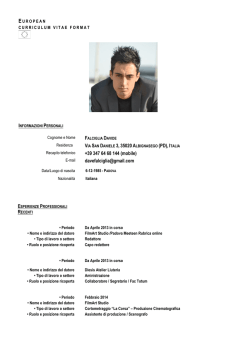 Curriculum vitae - Societ&agrave; Geologica Italiana