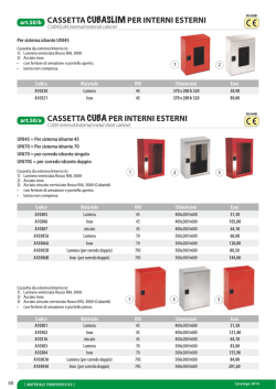 CASSETTA CUBASLIM PER INTERNI ESTERNI