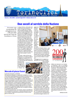 Due secoli al servizio della Nazione