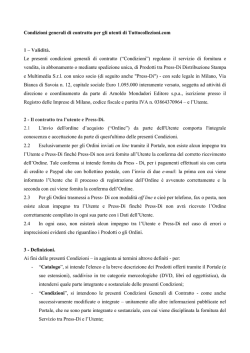 Condizioni generali di contratto per gli utenti di