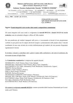 Esami integrativi - ITIS "E. Fermi"