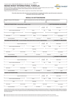 HEDGE INVEST INTERNATIONAL FUNDS plc
