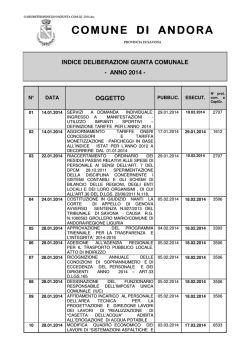 GIUNTA COM.LE 2014