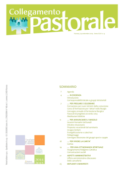 Collegamento Pastorale n. 13/2014