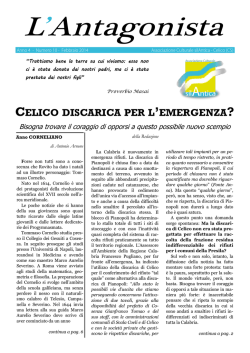 Numero 10 Febbraio 2014 - Associazione Culturale silAntica