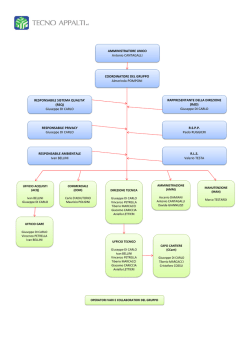 AMMINISTRATORE UNICO Antonio CANTAGALLI