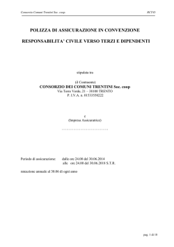 polizza RCT/O - Consorzio dei Comuni Trentini