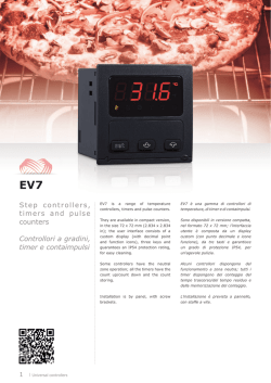 Step controllers, timers and pulse counters Controllori a