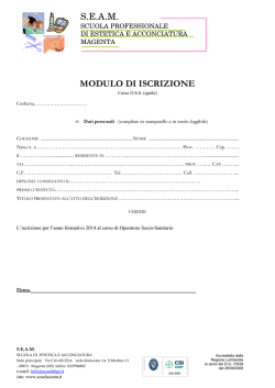 iscrizione oss settembre 2014