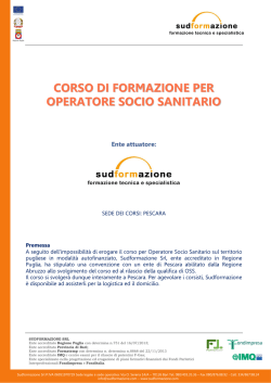 corso oss - SudFormazione