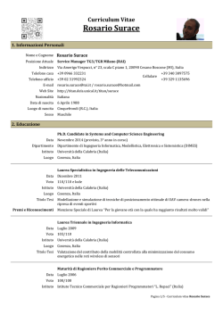 Curriculum Vitae Rosario Surace - Titan Lab - Home