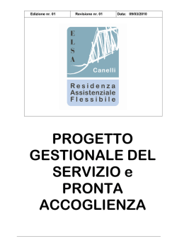 scarica il progetto gestionale - Elsa Cooperativa Sociale &ndash; Canelli