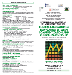 Programma - Universit&agrave; degli Studi di Padova