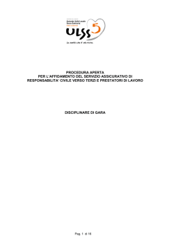 DISCIPLINARE DI GARA