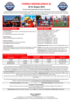 torneo mirabilandia sc - Tornei Internazionali di Calcio Amatoriale e