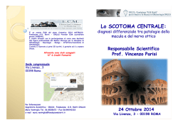 Lo scotoma centrale - Fondazione "GB Bietti"