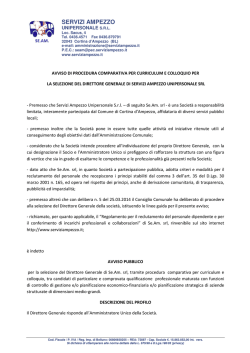 Avviso - SE.AM. Servizi Ampezzo