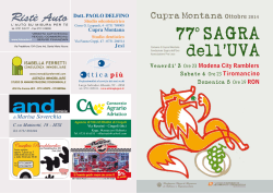 Cupra Montana - Eventi e Sagre