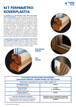 KIT FERMAVETRO ROVERPLASTIK