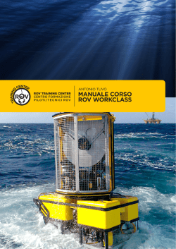MANUALE CORSO ROV WORKCLASS