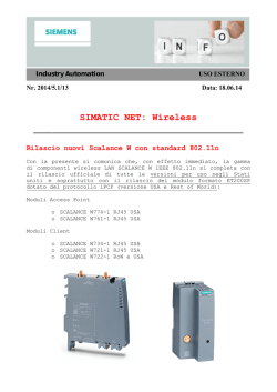 SIMATIC NET: Wireless