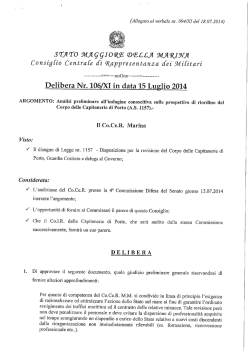 COCER Marina - Senato della Repubblica