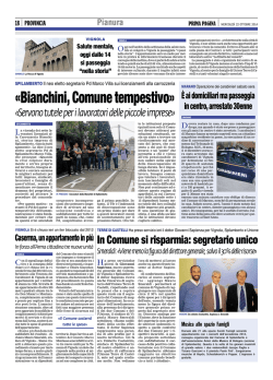 M&agrave;t a Vignola Prima Pagina 221014