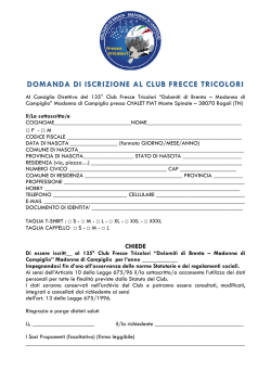 scarica il modulo iscrizione in formato pdf