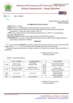 docenti 2014/15 - Istituto Comprensivo Campi Salentina