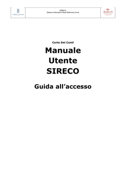 Manuale Utente SIRECO