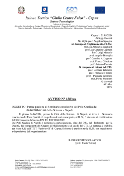 Istituto Tecnico &ldquo;Giulio Cesare Falco&rdquo; - Capua