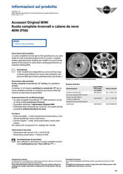 Ruote complete invernali e catene da neve
