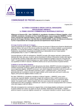 altarea cogedim e orion capital managers inaugurano qwartz, il