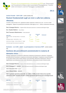 28.11 Nozioni fondamentali sugli usi civici e sulla loro odierna