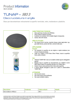 Product Information TUNAP &ndash; 583 3