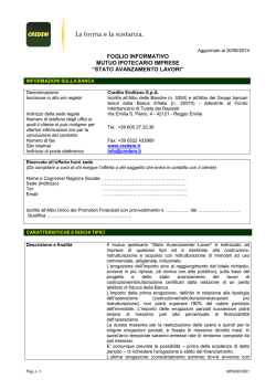 Stato avanzamento Lavori