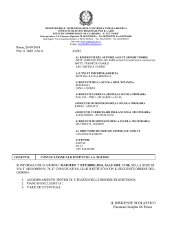 IL DIRIGENTE SCOLASTICO Eleonora Occipite Di Prisco