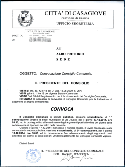 Odg CC 18.12.2014 - Comune di Casagiove