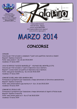 Marzo 2014 - Provincia Regionale di Ragusa