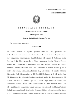 Sentenza n. 3920/2014